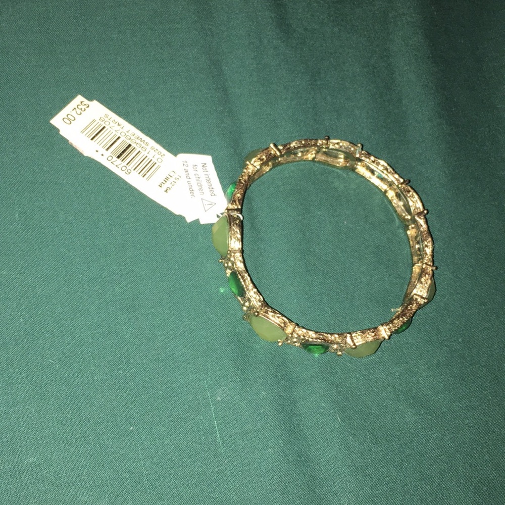 Bracelet with green accents